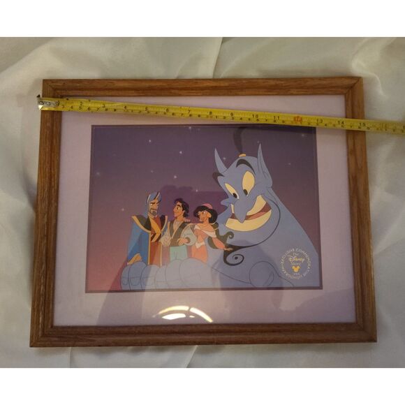 Aladdin And The King Of Thieves Disney Store Exclusive Lithograph 1996 Framed - Picture 3 of 4